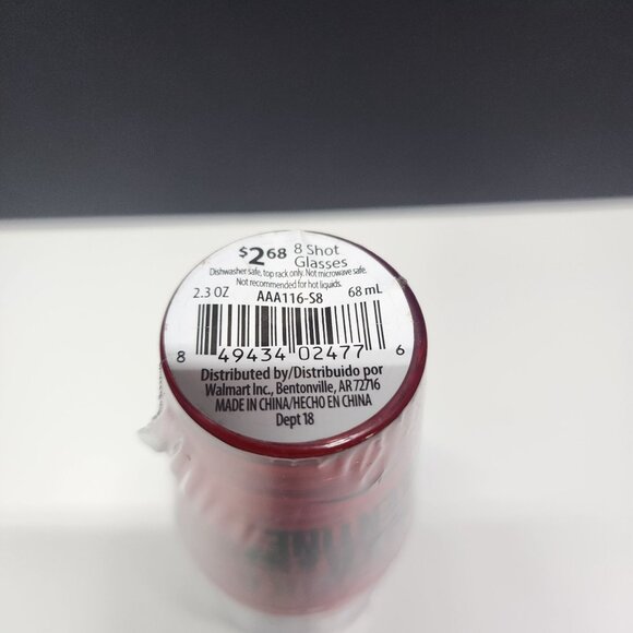 Shot Glasses Vodka Be My Valentine Plastic Set of 8 - NEW - Picture 4 of 5